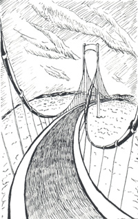 Earful. Pen and ink. 2003.