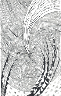 Earful. Pen and ink. 2003.